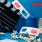 a movie clapper board and popcorn